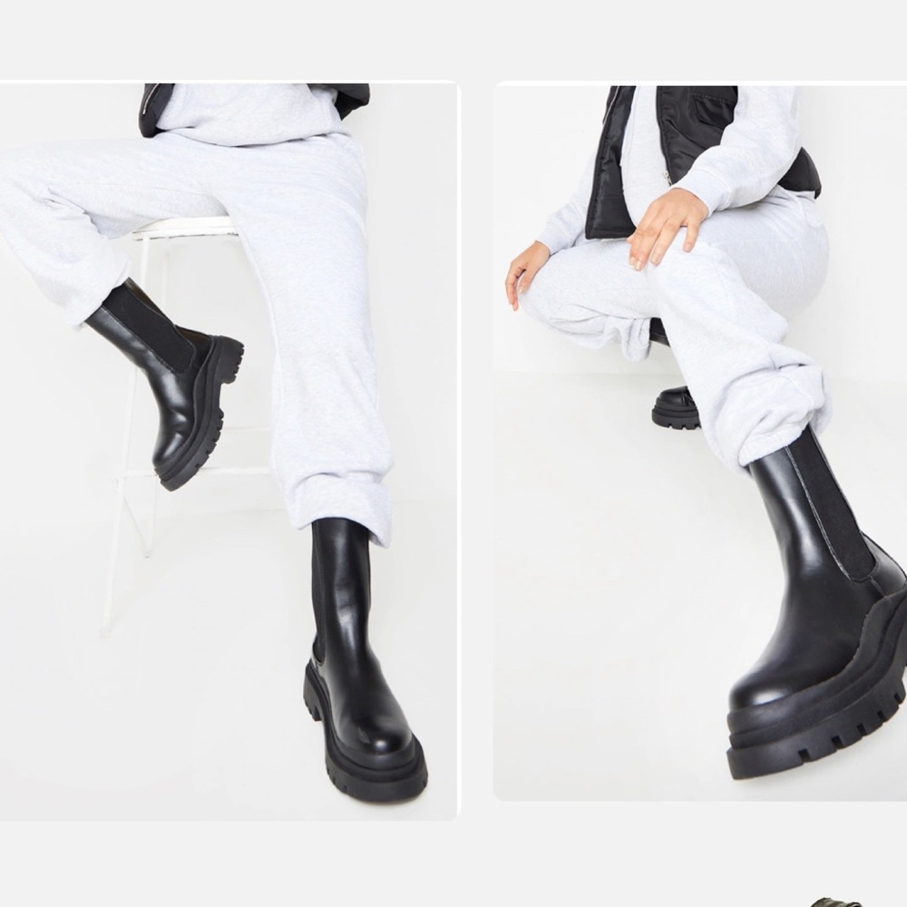 Pretty little thing black boots